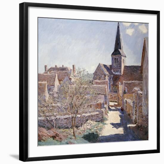 Bennecourt, 1885-Claude Monet-Framed Giclee Print