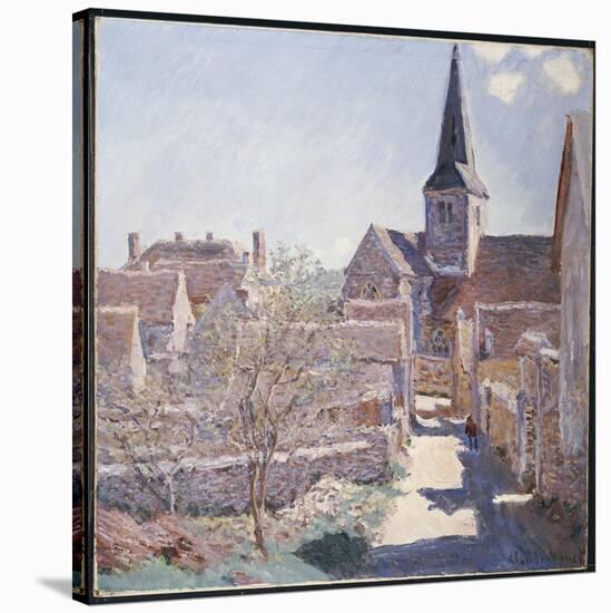 Bennecourt, 1885-Claude Monet-Stretched Canvas