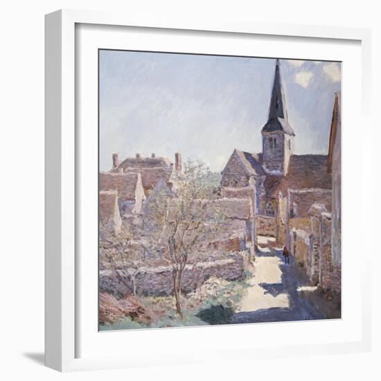 Bennecourt, 1885-Claude Monet-Framed Giclee Print