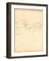 Bennecourt (Pencil on Paper)-Claude Monet-Framed Giclee Print