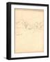 Bennecourt (Pencil on Paper)-Claude Monet-Framed Giclee Print