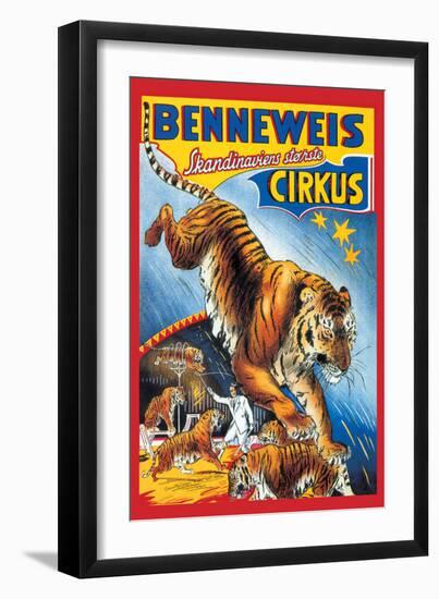 Benneweis Circus-Oscar Knudsen-Framed Art Print