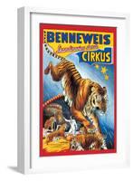 Benneweis Circus-Oscar Knudsen-Framed Art Print