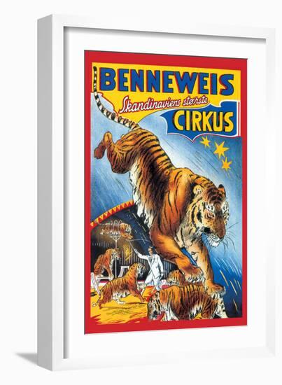 Benneweis Circus-Oscar Knudsen-Framed Art Print