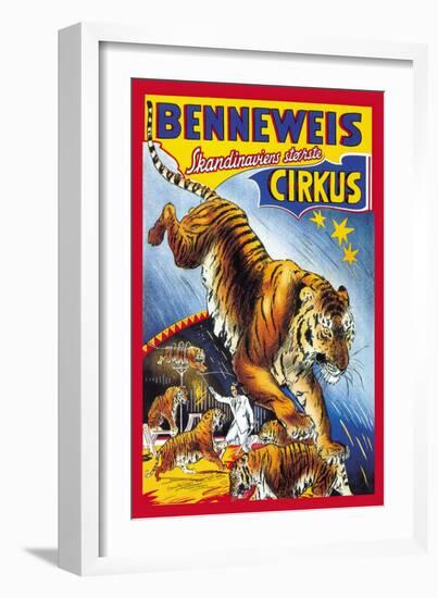 Benneweis Circus-Oscar Knudsen-Framed Art Print