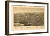 Bennington, Vermont - Panoramic Map-Lantern Press-Framed Art Print