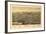 Bennington, Vermont - Panoramic Map-Lantern Press-Framed Art Print