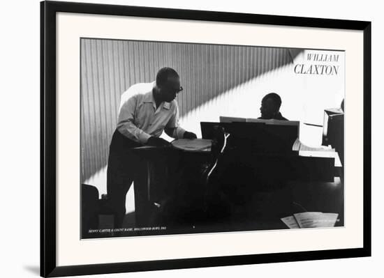 Benny Carter & Count Basie, Hollywood Bowl-William Claxton-Framed Art Print