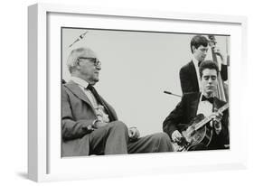 Benny Goodman Watching Phil Flanigan and Chris Flory, Knebworth, Hertfordshire, 1982-Denis Williams-Framed Photographic Print