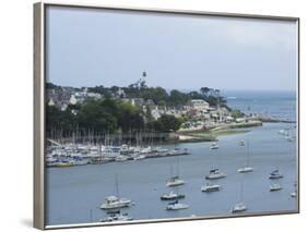 Benodet, a Popular Sailing Resort on the River Odet Estuary, Southern Finistere, Brittany, France-Amanda Hall-Framed Photographic Print