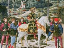 Leopard Straining on a Leash, Detail from the Journey of the Magi Cycle in the Chapel, C.1460-Benozzo di Lese di Sandro Gozzoli-Giclee Print