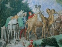 Procession of the Magi: Wall with Giuliano, detail (The Patriarch of Constantinople)-Benozzo Gozzoli-Giclee Print