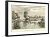 Bensington Lock and Weir-null-Framed Giclee Print