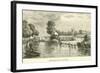 Bensington Lock and Weir-null-Framed Giclee Print
