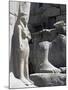 Bent'Anta, Daughter of Ramesses Ii, Detail of Colossus of Ramesses II, Karnak Temple Complex-null-Mounted Photographic Print