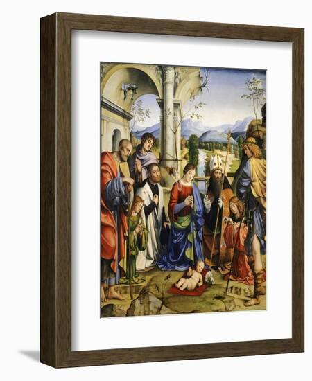 Bentivoglio Altarpiece, 1499-Francesco Francia-Framed Giclee Print