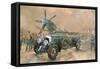 Bentley and Spitfire-Peter Miller-Framed Stretched Canvas