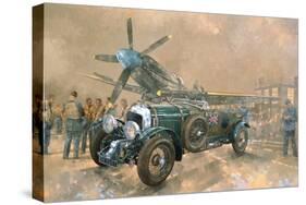 Bentley and Spitfire-Peter Miller-Stretched Canvas