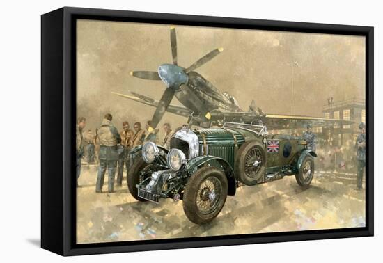 Bentley and Spitfire-Peter Miller-Framed Stretched Canvas