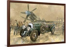 Bentley and Spitfire-Peter Miller-Framed Giclee Print