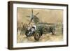 Bentley and Spitfire-Peter Miller-Framed Giclee Print