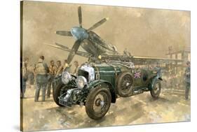 Bentley and Spitfire-Peter Miller-Stretched Canvas