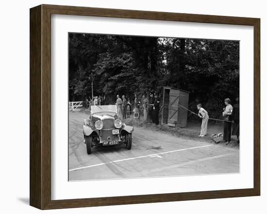 Bentley of FE Elgood, winner of a premier award at the MCC Torquay Rally, July 1937-Bill Brunell-Framed Photographic Print