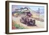 Bentley Vs Blue Train (Oil on Canvas)-Terence Cuneo-Framed Giclee Print