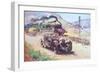 Bentley Vs Blue Train (Oil on Canvas)-Terence Cuneo-Framed Giclee Print