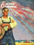 "Farming for the War Effort," Country Gentleman Cover, June 1, 1945-Benton Clark-Mounted Giclee Print