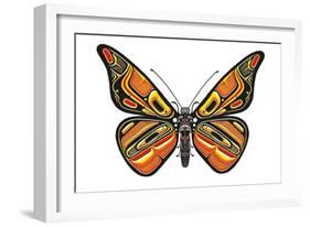 Bentwood Butterfly-Matt James-Framed Art Print