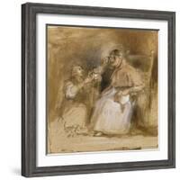 Benvenuto Cellini (1500-71) and Pope Paul II (1468-1579)-Sir David Wilkie-Framed Giclee Print