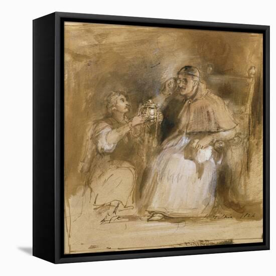 Benvenuto Cellini (1500-71) and Pope Paul II (1468-1579)-Sir David Wilkie-Framed Stretched Canvas