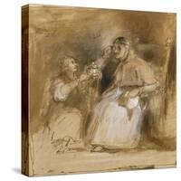 Benvenuto Cellini (1500-71) and Pope Paul II (1468-1579)-Sir David Wilkie-Stretched Canvas