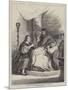 Benvenuto Cellini Presenting a Vase to One of the Popes-null-Mounted Giclee Print