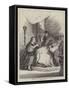 Benvenuto Cellini Presenting a Vase to One of the Popes-null-Framed Stretched Canvas
