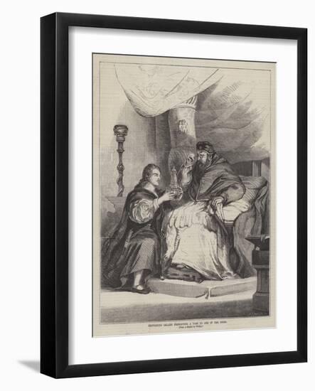 Benvenuto Cellini Presenting a Vase to One of the Popes-null-Framed Giclee Print