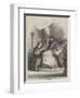 Benvenuto Cellini Presenting a Vase to One of the Popes-null-Framed Giclee Print