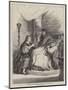 Benvenuto Cellini Presenting a Vase to One of the Popes-null-Mounted Giclee Print