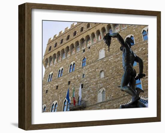 Benvenuto Cellini's Perseus, Loggia Dei Lanzi, Florence, Tuscany, Italy-Tondini Nico-Framed Photographic Print