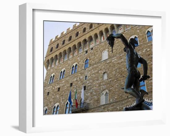 Benvenuto Cellini's Perseus, Loggia Dei Lanzi, Florence, Tuscany, Italy-Tondini Nico-Framed Photographic Print