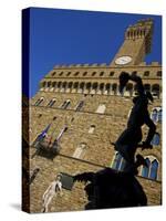 Benvenuto Cellini's Statue of Perseus Holding the Head of Medusa, Florence, Italy-Neil Farrin-Stretched Canvas