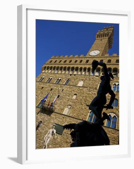 Benvenuto Cellini's Statue of Perseus Holding the Head of Medusa, Florence, Italy-Neil Farrin-Framed Photographic Print