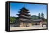 Beopjusa Temple Complex, South Korea, Asia-Michael-Framed Stretched Canvas