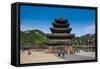 Beopjusa Temple Complex, South Korea, Asia-Michael-Framed Stretched Canvas