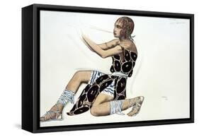 Beotien, Costume Design a Ballets Russes Production of Narcisse, Music by Tcherepnin, 1911-Leon Bakst-Framed Stretched Canvas