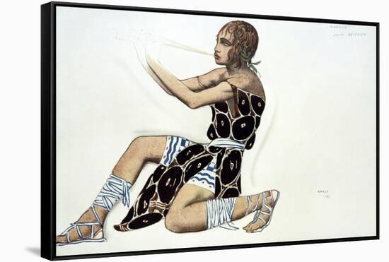 Beotien, Costume Design a Ballets Russes Production of Narcisse, Music by Tcherepnin, 1911-Leon Bakst-Framed Stretched Canvas