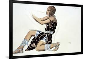 Beotien, Costume Design a Ballets Russes Production of Narcisse, Music by Tcherepnin, 1911-Leon Bakst-Framed Giclee Print