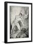 Beowulf shears off head of Grendel, from 'Hero Myths and Legends of British Race' by M.I. Ebbutt-John Henry Frederick Bacon-Framed Giclee Print