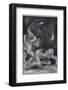 Beowulf Who Has the Strength of Thirty Men Rips off the Arm of Grendel the Monster-John Henry Frederick Bacon-Framed Photographic Print